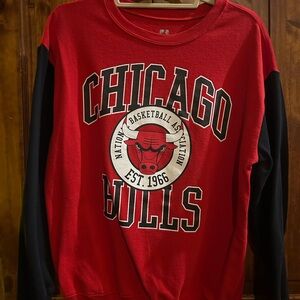 Chicago Bulls Red and Black Sweater